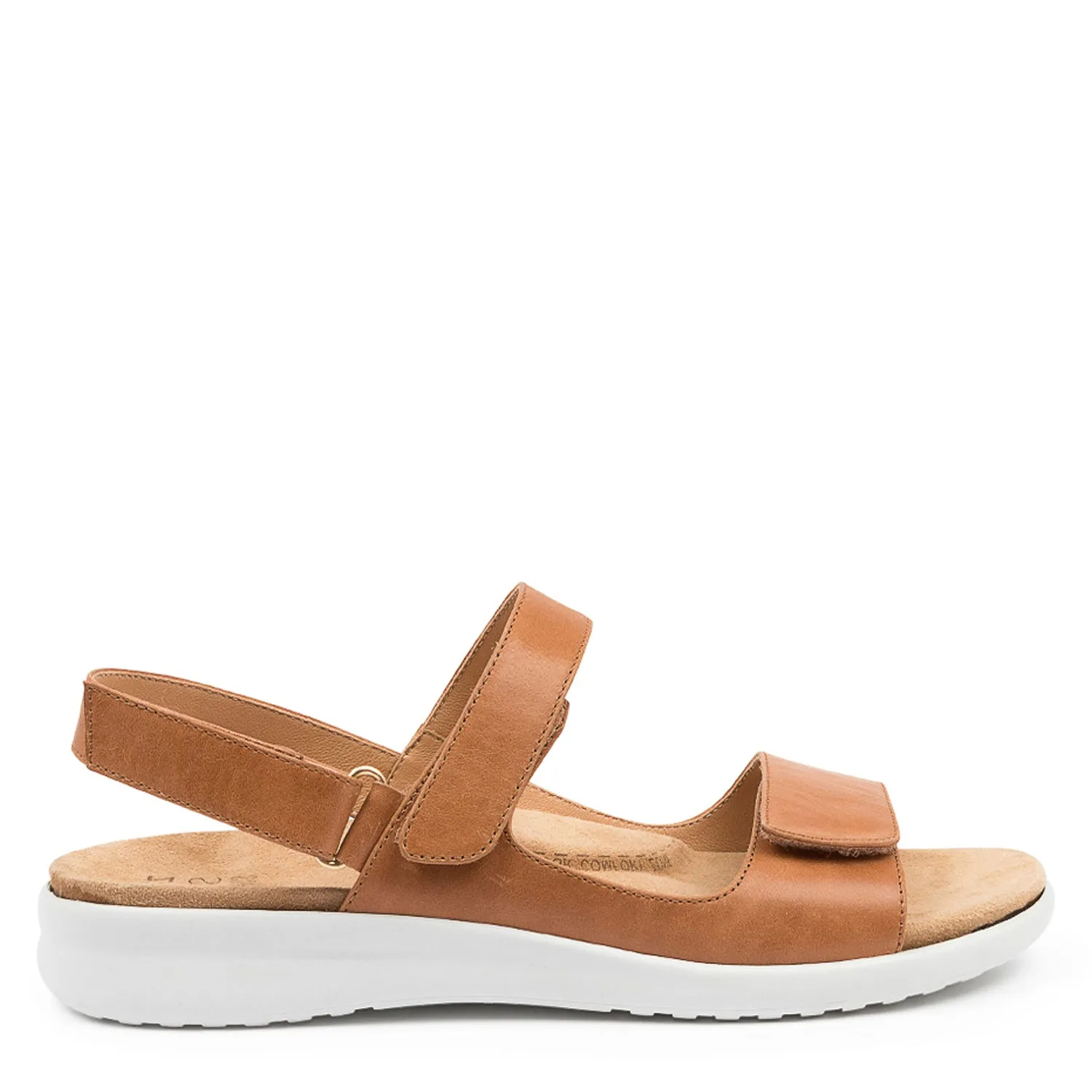BENJI XW - TAN LEATHER WHITE SOLE