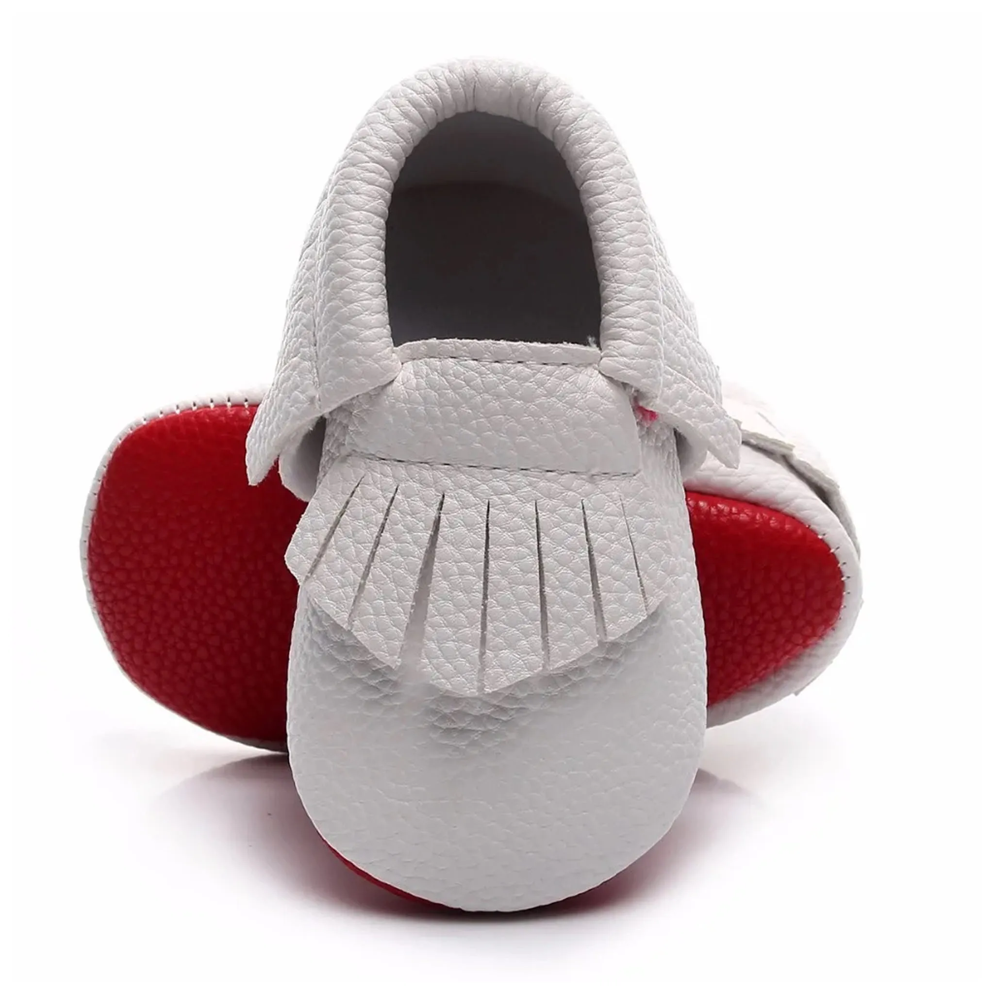 Boy's Red Bottom White