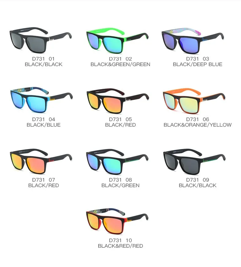 Casual Polarized Sunglasses Men Driver Shades Vintage Style Sun Glasses D731