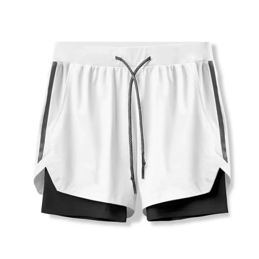 ContiNent 33 Camo Running Shorts Men 2 In 1 Double-deck Quick Dry GYM Sport Shorts Fitness Jogging Workout Shorts Men Sports Short Pants