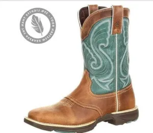 Durango Boots Womens Ultra Lite Saddle Western Emerald