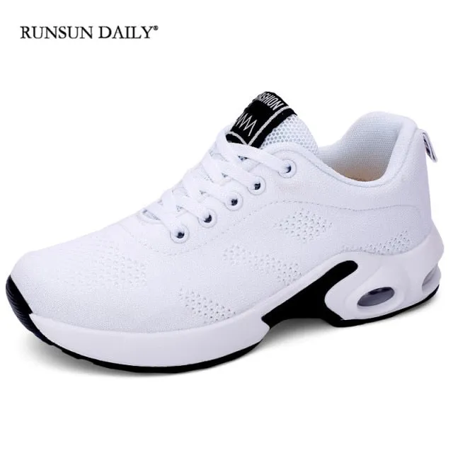 Fashion Women Sneakers Air Cushion Soft Bottom Running Shoes