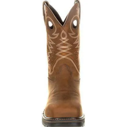 Georgia Men's Carbo-Tec 11" LT Alloy Toe Waterproof Pull-On Western Work Boot GB00224