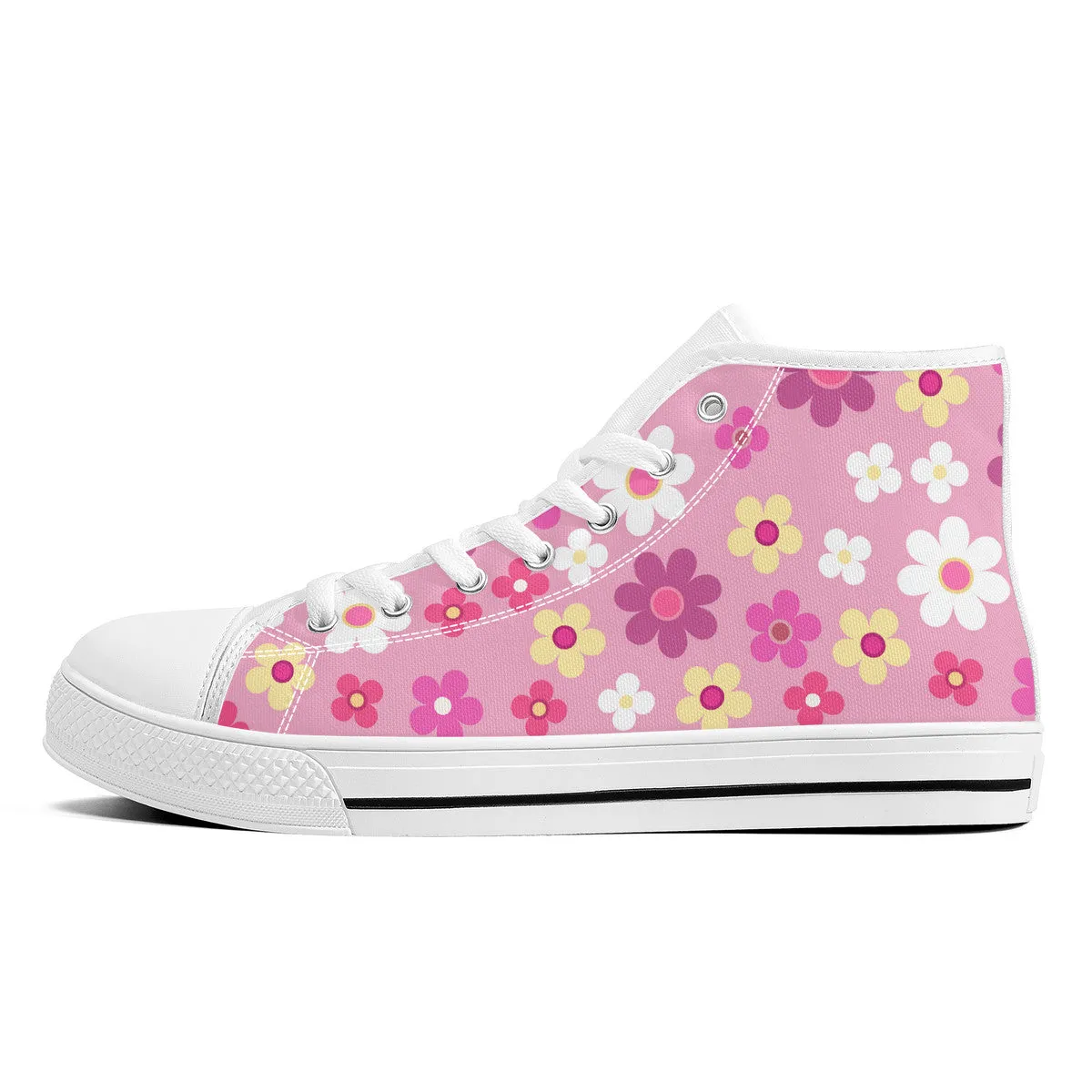 Kasumi Mist Pink High-Top Shoes