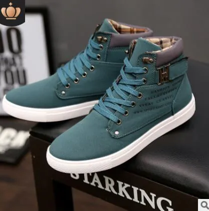 Men's Boots Autumn Winter New Men's Shoes High-top Shoes Retro Casual tie Men's Trend Martin Boots Men's Warm Cotton Shoes
