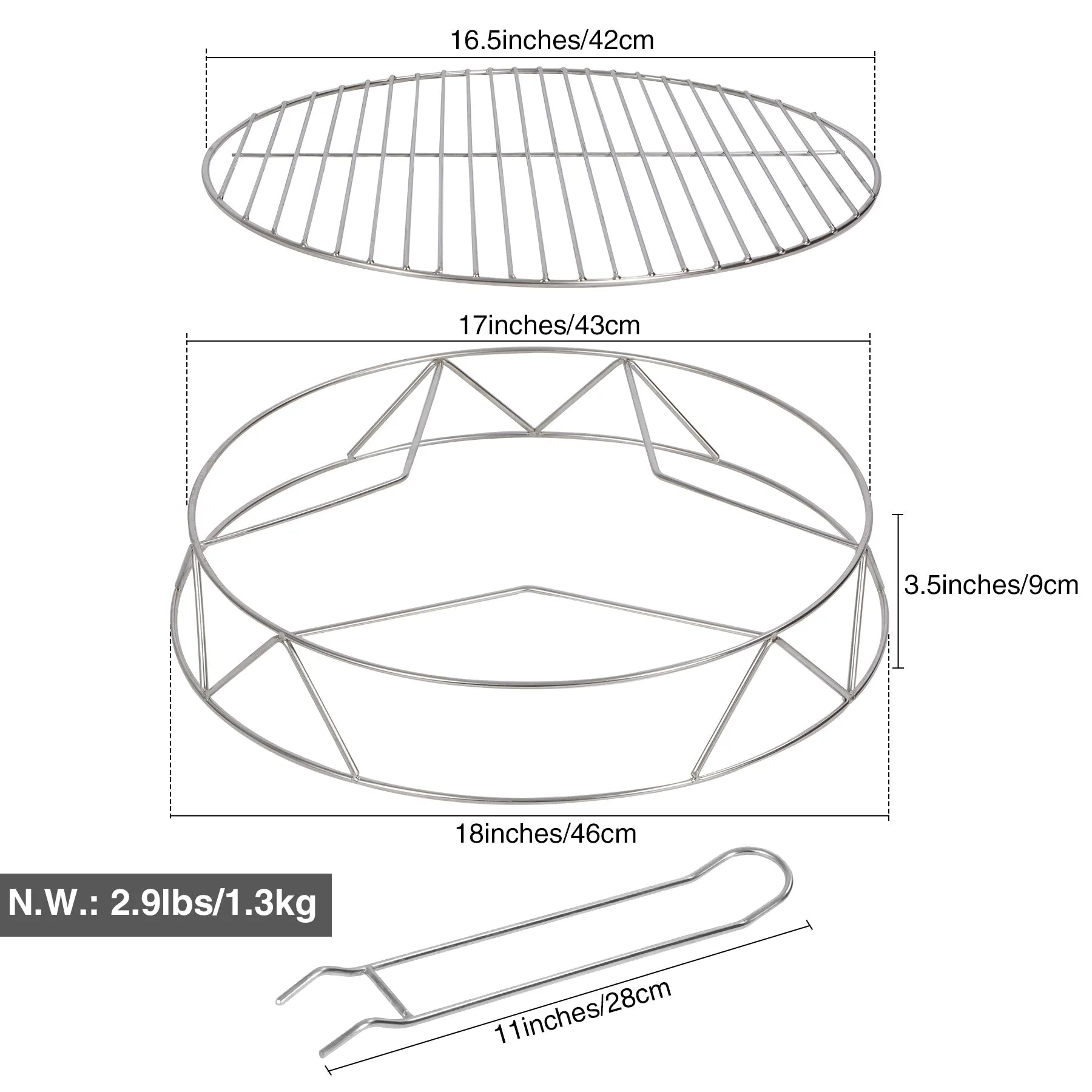 REDCAMP Fire Pit Accessory Kit for Stove