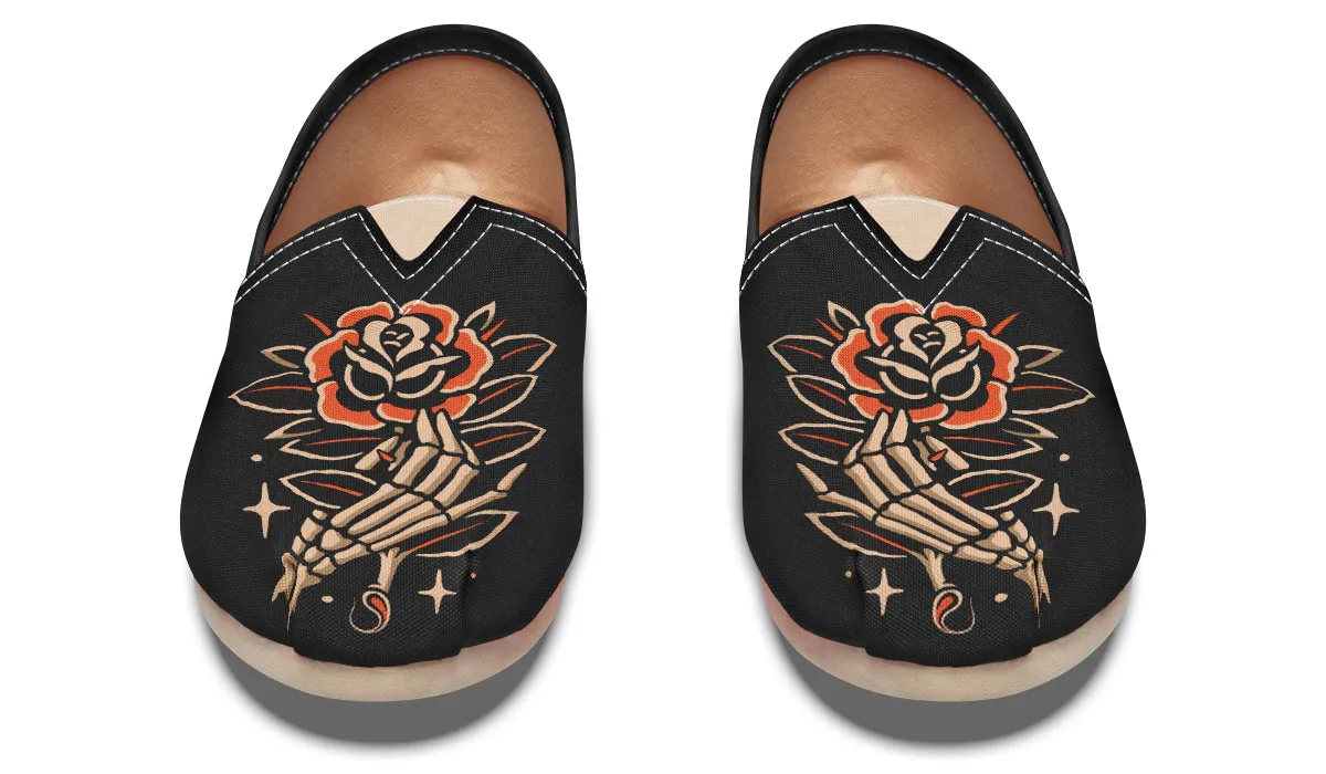 Skeleton Hands Casual Shoes