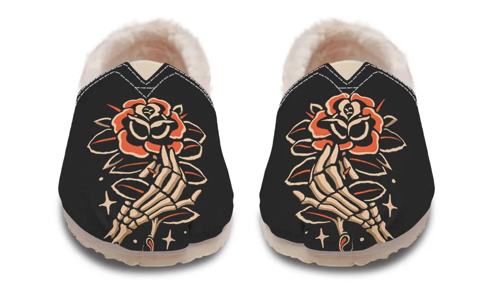Skeleton Hands Winter Casual Shoes