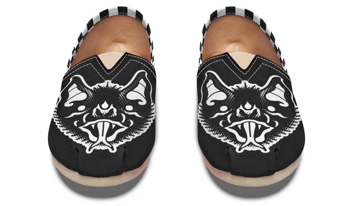 Traditional Checkered Bats Casual Shoes
