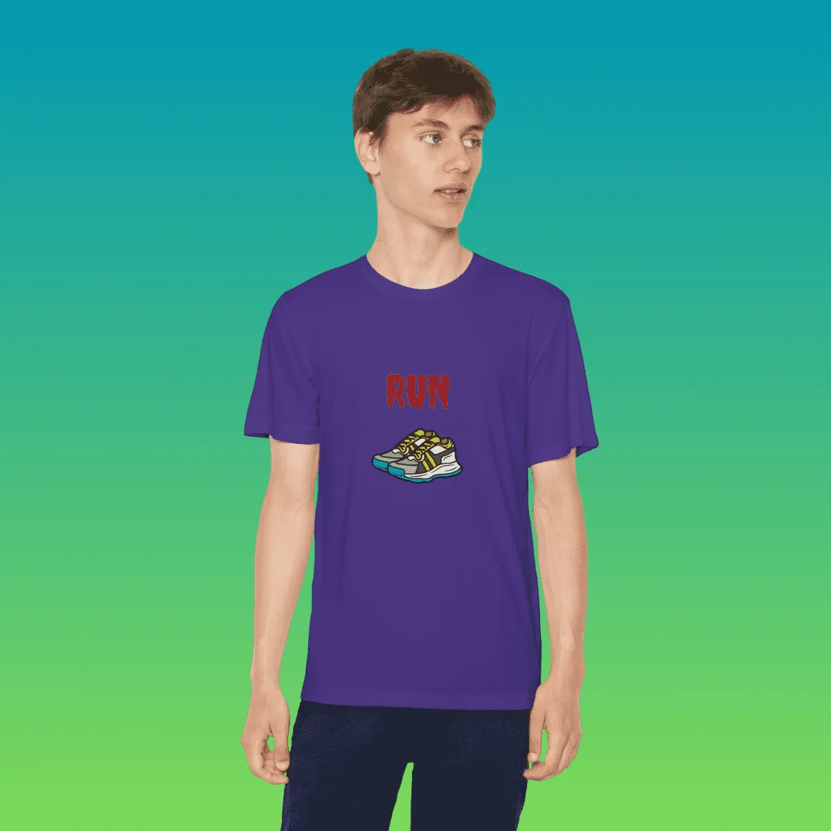 Youth Running Moisture-Wicking Tee